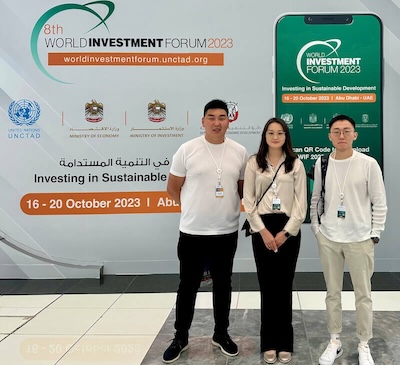 Our team at WIF conference